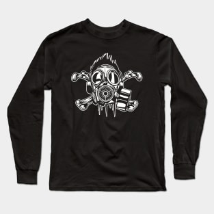 Cross Bones Gas Mask Long Sleeve T-Shirt